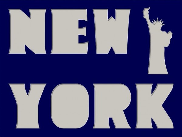 NEW YORK mit Liberty-Motiv, 30x40cm
