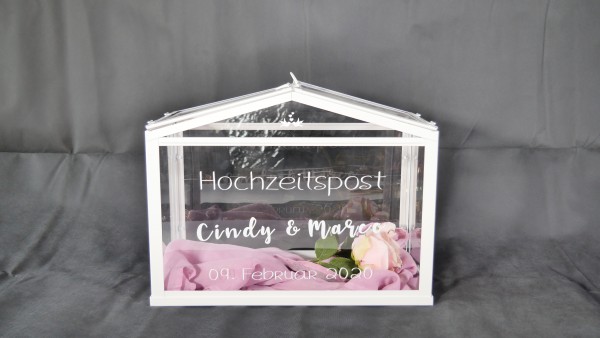 Hochzeitspost Box - Gewächshaus - Kartenbox